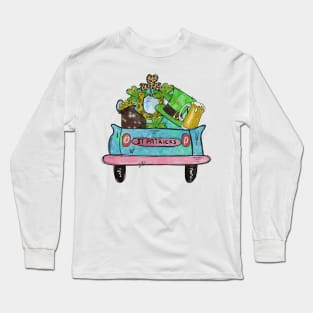 St Patrick's Day Truck Long Sleeve T-Shirt